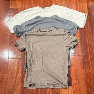 GAP Men's Short Sleeve Tees - Gray, Cream, and Brown